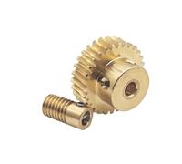 CYFANG Engranaje helicoidal de turbina, módulo 0,5, 54T, diámetro interior de 6 mm, 0,5 M, 54:1 cilíndricos(3mm bore rod)