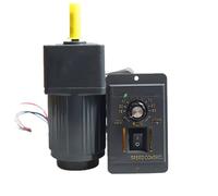 CYFANG Motor de inducción monofásico asíncrono de 220 V CA, con regulador de velocidad y marco de 60 x 60 mm, 6 W y velocidad ajustable. mecánicamente(450rpm)