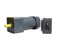 CYFANG Motor eléctrico de engranaje de CA de 300W y 220V con regulador, desaceleración de alto par asíncrono monofásico de velocidad ajustable 6IK300RGN-CF mecánicamente(450rpm)