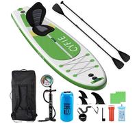 CYFIE Tabla Paddle Surf Hinchable, Stand Up Paddle Board Inflatable Adultos, Tabla de Surf de Remo para Principiantes y Expertos, 320×81×15cm, con Soporte para Cámara y 10 Accesorios, Soporte 150 kg