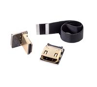 CYFPV Cable plano macho-hembra FPC HDMI en ángulo de 90 grados para fotografía aérea multicóptero HDTV 20cm