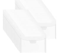 CYFUN DESIGN 50 bolsas de almacenamiento transparentes para sellos y troqueles, sobres de plástico resellables para troqueles, plantillas, manualidades, organizador de manualidades, suministros de