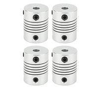 Cygmophing 4 juntas para eje de 5 - 5 mm, junta flexible de aleación de aluminio para la modificación del empujador de agua de 40 mm de diámetro