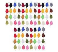 Cygmophing 80Pcs Cartoon Leaves Patch Colorful Beautiful Appearance Unbreakable No Fading Clothing Iron On Patches Set