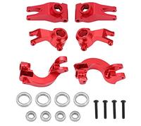 Cygmophing Buje de nudillo de dirección de aluminio, duradero, ligero, fácil instalación, copa de eje trasero de metal RC para Senton 1/10 (Roja)