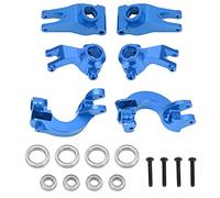 Cygmophing Buje de nudillo de dirección de aluminio, duradero, ligero, fácil instalación, copa de eje trasero de metal RC para Senton 1/10 (Azul)