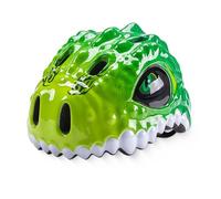 Cygmophing Casco de Bicicleta para niños pequeños Casco de Dinosaurio Ajustable Casco de Patinaje Transpirable para niños y niñas (Verde)