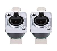 Cygmophing Conector de ángulo Recto RJ45, Material Aislante Retardante, Enchufe de aviación YT-RJ45, 2 uds.