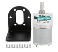 Cygmophing Gear Motor Micro Small Low Speed Large Torsion Permanent Magnet 24V XD37GB3530 Bracket (50 rpm/min)