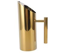 Cygmophing Jarra de Agua 1L Jarra de Bebida de Cuerpo Recto de Acero Inoxidable 304 con Boquilla a Prueba de Derrames para cócteles, té de Flores, té frío (Oro)