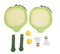 Cygmophing Juego de raqueta de tenis interactiva para niños con 2 volantes y 2 pelotas de tenis