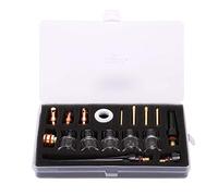 Cygmophing Kit de accesorios para soplete de soldadura, consumibles de boquilla de copa de vidrio para pistola de argón WP-17/18/26