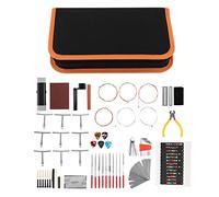 Cygmophing Kit de herramientas de reparación de guitarra, mantenimiento profesional, pasadores de puente, accesorios de archivos de llave hexagonal