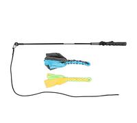 Cygmophing Perro Flirt Stick Juguete remolcador interactivo retráctil para entrenamiento de ejercicio al aire libre Perros Medios