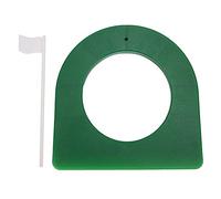 Cygmophing Práctica de Golf Taza de Putting Placa de Putter de plástico con Bandera Desmontable Ayuda para Entrenador de Interior