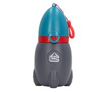 Cygmophing Taza de entrenamiento para orinar, buen sellado, apariencia bonita, orinal portátil pequeño para niños, orinal de entrenamiento para niños, hogar, coche, viaje (Azul marino profundo)
