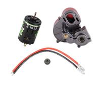 Cygmophing Transmisión de caja de engranajes central de metal con motor cepillado 540 35T para orugas para Axial SCX10