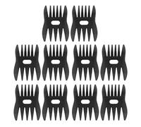 Cygmophing Wide Tooth Comb Double Sided Safe Small Men Hair Styling Comb for Barber Hair Stylist 10pcs (Negro Transparente)