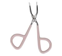 Cygmophing Y0309 Pinzas para Cejas Clip de depilación de Acero Inoxidable con Mango de molienda para depilación de Cejas y Barba