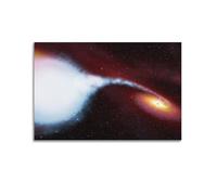 Cygnus-X1 Black Hole Hubble Space Image Poster Amazing Spiral Red Stars Picture Canvas Wall Paint Art Decor Modern Home Art Works 20 x 30 cm