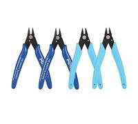 CYH 4 Piezas Alicates de Corte Diagonal, Precisión Alicate Cortador, Alicates Pelacables Pinzas para Electricista Cortador de Precisión de Corte Lateral Cortador de Alambre Corta Tijeras