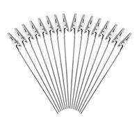 CYH 50 Piezas Abrazadera Cocodrilo Alambre Metal, Pinza Fotos Memo Clip Portafotos Pinzas de Cocodrilo para Tarjetas de Fotos Decoración de Oficina Boda Fiesta Hogar, 15 cm