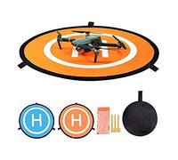 CYH Drone Landing Pad, 75 cm Pista Aterrizaje Drones, Impermeable Helicoptero Plegable Portátil Landig Mat para RC Drones Hubschrauber, PVB Drohnen, DJI Mavic Pro Phantom 2/3/4 Pro, Antel Robotic