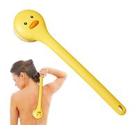 Cyhamse Cepillo trasero | Cepillo trasero de pato amarillo con mango largo para ducha, bonito cepillo de espalda, cepillo de ducha para cuerpo, exfoliante de piel, limpiador de espalda con cerdas suaves para baño