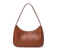CYHTWSDJ Bolsos de hombro para mujer, lindo bolso de mano Hobo mini bolso de mano con cierre de cremallera, Brown, Large