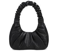 CYHTWSDJ Moda para las mujeres lindo Hobo Tote bolso mini embrague con cremallera, Negro