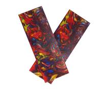 CYHTYM Escalas Losas Cuchillos Juego de 2 piezas de escamas de cuchillo en white, Material de mango de resina DIY de colores mezclados rojo, amarillo y azul(2pcs)