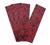 CYHTYM Escalas Losas Cuchillos Le Bilance Maniglia Lama Sono Materiale Di Resina Vuoto, 4 Pezzi Set DIY Mano Intagliato In Marmo Di Schiacciato Texture Colorata(Red,135x40x8mm)