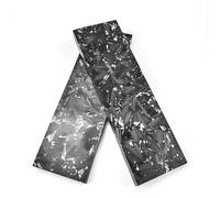 CYHTYM Escalas Losas Cuchillos Mango de cuchillo para tallar hecho a mano, Material vacío, lámina de plata, carbono triturado, herramienta de corte con estampado de mármol(2pcs,130x40x8mm)