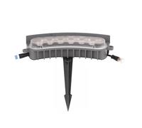 CYHTYM Foco circular para árboles de jardín exterior, 24 V CC, 12 W, para palmeras, iluminación inalámbrica expandible e interconectada.(Warm Light Lamp,1 SETS)