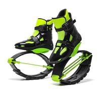 CYHTYM Jumps Botas Zapatos Botas Deportivas con Empalme Verde y Negro, Botas antigravedad para Correr, Zapatos para Saltar, Carga de 15 a 55 kg