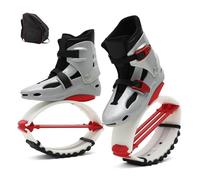 CYHTYM Jumps Botas Zapatos Zapatos de Salto Canguro Que rebota, Botas Lunares para Ejercicio aeróbico para Entrenamiento físico para Hombres y Mujeres, con Bolsa Almacenamiento(Red Silver,XL(39-41))