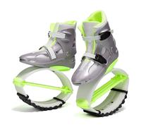CYHTYM Jumps Botas Zapatos Zapatos para rebotar Canguro 4T-Spring, Botas Lunares de Entrenamiento físico para Adultos y Adolescentes en Interiores Exteriores, 50-130kg(Grey Green,L(36-38))