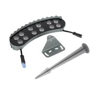 CYHTYM Luz de anillo palmera DC24V 12W, luz LED foco paisaje impermeable IP65 para exteriores, 7 colores, cambio color automático(1 SETS)