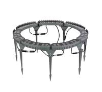 CYHTYM Luz de árbol anillo 7 colores DC24V, foco paisaje que cambia Color automático, luz decorativa columna romana césped Palma jardín(7 SETS)