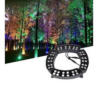 CYHTYM Luz De Palmera 7 Colores, Foco Paisaje Que Cambia Color Automático 5 Segundos, Iluminación Césped Y Patio, 110-220V DC24V(4 SETS/24V)