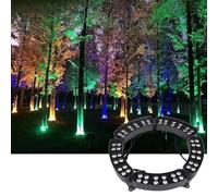 CYHTYM Luz De Palmera 7 Colores, Foco Paisaje Que Cambia Color Automático 5 Segundos, Iluminación Césped Y Patio, 110-220V DC24V(5 SETS/110V)