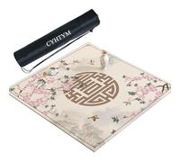 CYHTYM Nueva Alfombra de Mahjong China, Antideslizante, con reducción de Ruido y Resistente al Aceite.(Pink,140cm/55.1")