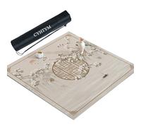 CYHTYM Tapete de Mahjong Antideslizante y con reducción de Ruido, Apto para mesas de Comedor y mesas de Mahjong.(Gray2,90CM/35.4")