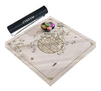 CYHTYM Tapete de Mahjong Antideslizante y con reducción de Ruido, Apto para mesas de Comedor y mesas de Mahjong.(Gray1,140cm/55.1")
