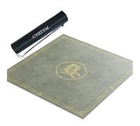 CYHTYM Tapete de Mahjong con Bolsa de Almacenamiento, tapete de Cuero Aislante del Calor y Reductor de Ruido.(Gray2,80CM/31.5")
