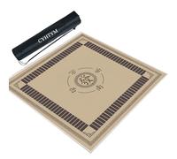 CYHTYM Tapete de Mahjong con Bolsa de orientación y Almacenamiento, Antideslizante y con reducción de Ruido.(Brown,70CM/27.5")