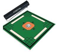 CYHTYM Tapete de Mahjong con Bolsa de orientación y Almacenamiento, Antideslizante y con reducción de Ruido.(Green,70CM/27.5")