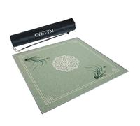 CYHTYM Tapete de Mahjong Cuadrado Grande y Suave, con Bolsa de Almacenamiento, Apto para mesas de Comedor(120cm/47.2")