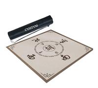 CYHTYM Tapete de Mahjong Recortable, Tapete de Escritorio con Orientación(Gray1,85cm/33.4")