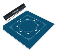 CYHTYM Tapete de Mahjong Silencioso Cuadrado Azul con Bolsa de Almacenamiento, Grueso y Antideslizante(95cm/37.4")